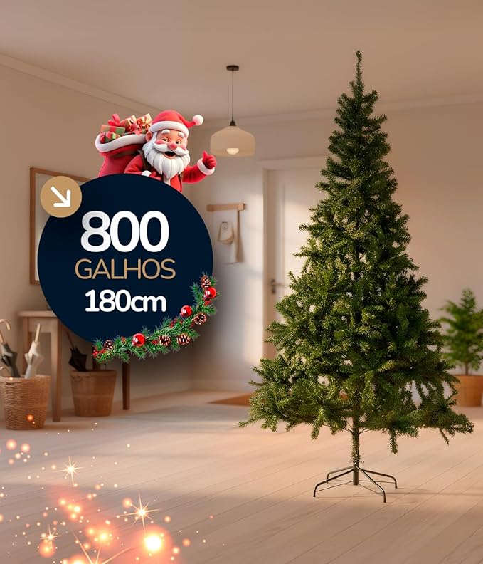 Árvore De Natal Pinheiro 1,80cm